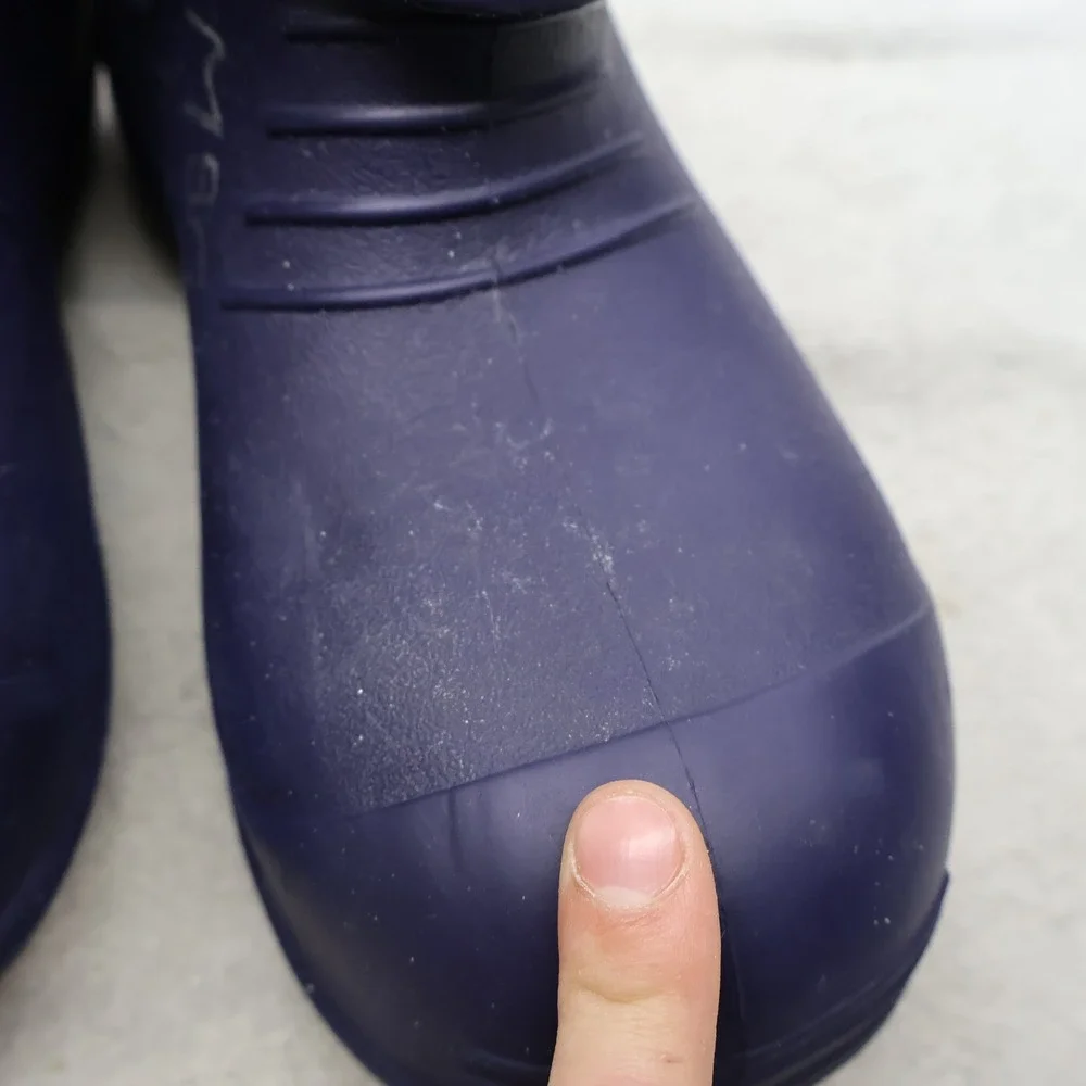 Tingley Profile Unisex M7 W9 Rain Boots Blue Waterproof Pull On Slip Resistant
